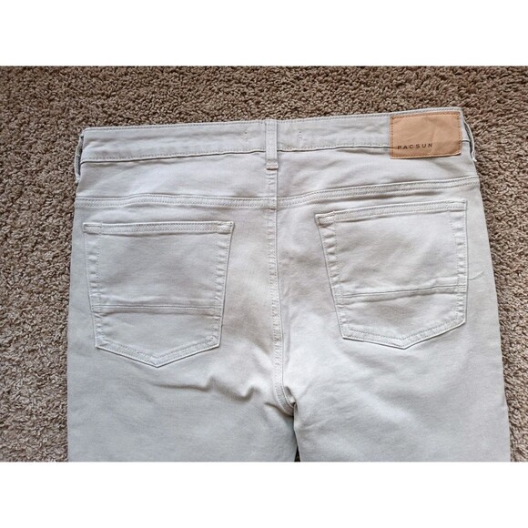 Pacsun Stacked Skinny Jeans Men's 34x32 Khaki Skinny - Picture 6 of 8